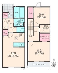 （仮）川越市砂新築テラスハウスの物件間取画像